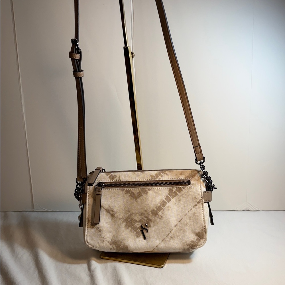 Simply Vera Vera Wang Beige Tie-Dye Crossbody Bag